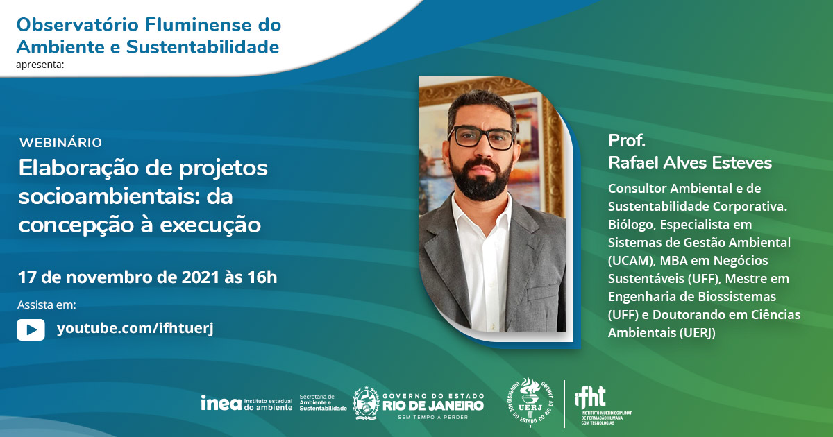 WEBINÁRIO - Elaboração de Projetos Socioambientais: da concepção à execução